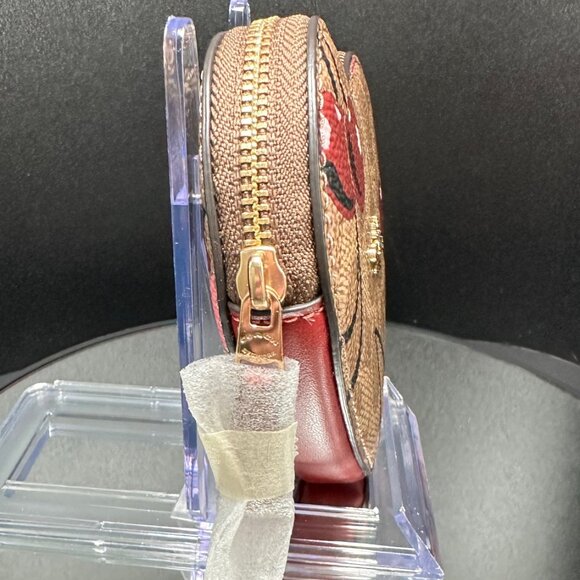 Coach Heart Signature Cherry Coin Purse - NWT - Picture 3 of 7